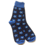 Click here for more information about Forget-Me-Not Socks - Men's