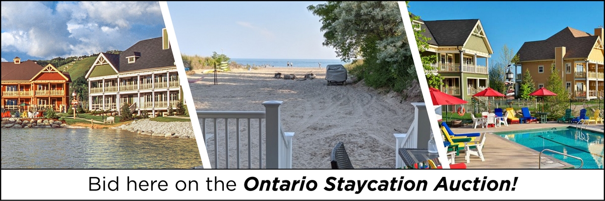 Bid now on the Ontario Staycation Auction