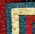 Click here for more information about Christmas Lap Quilt;  40" x40",  Farmhouse Community Quilters, Value $100 